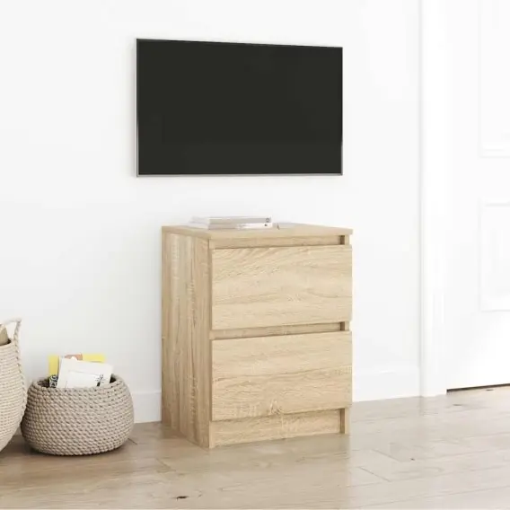 Szafka pod TV, dąb sonoma, 40x35x54 cm, materiał drewnopochodny Lumarko! Lumarko! - Hurtownia wielobranżowa Lumarko Darmowy zwrot